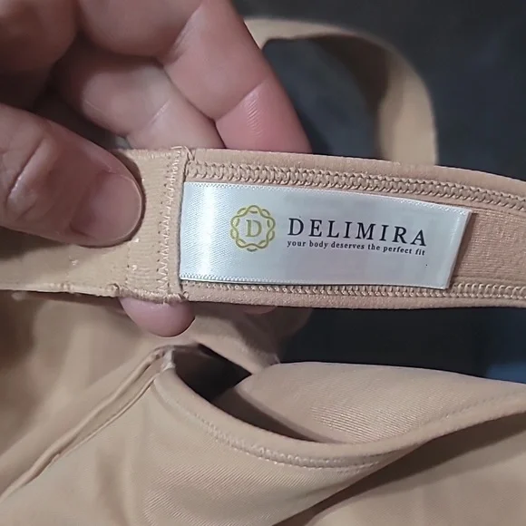 NWOT DELIMIRA Front Closure Posture Wireless Back Support Full Coverage Bra 46C - Picture 5 of 7